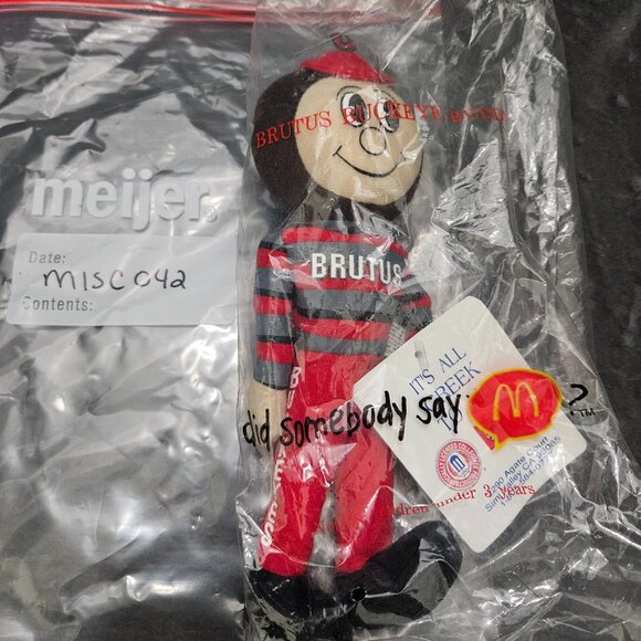 MCDONALD'S BRUTUS BUCKEYE BUDDY - Picture 1 of 2